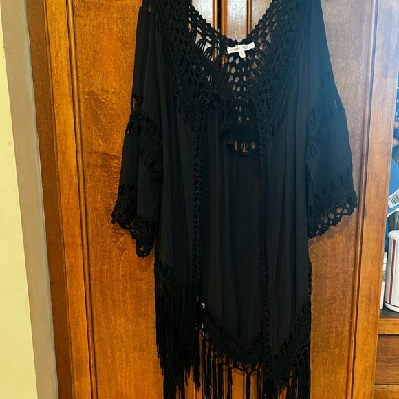 Crochet 🧶 Kimono-Multi Print Pant & Swimsuit Set - Picture 5 of 14